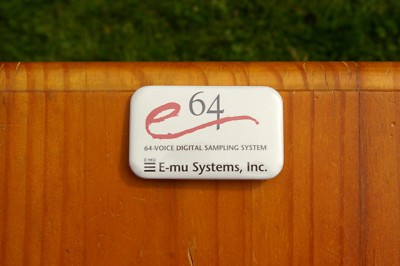 e64 64-Voice Digital Sampling System E-mu Systems, Inc. 2 3/4'' Pinback Button
