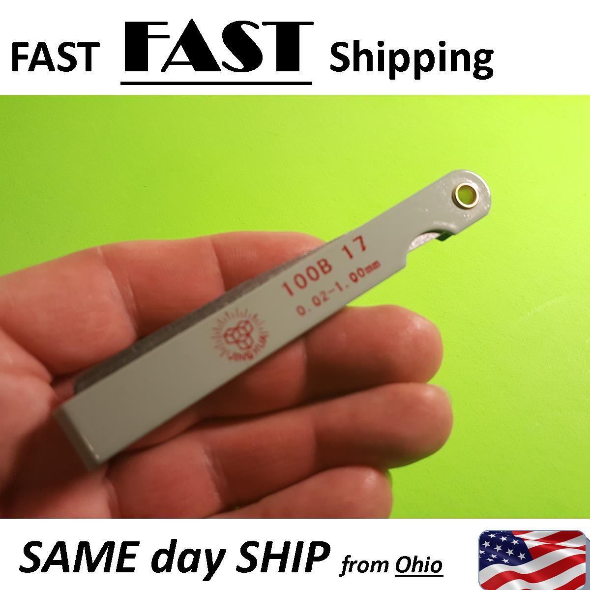 Metric Feeler Gauge Gap Filler Thickness Measurement Tool 17 Blades Hot