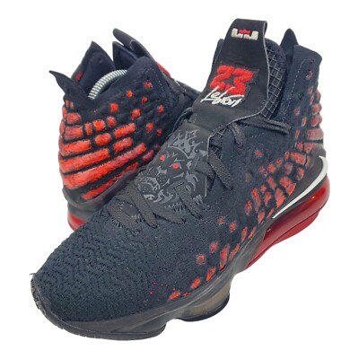 シューズ(男性用) Nike LeBron 17 INFRARED Nike LeBron XVII 17 Infrared Black Mens Basketball Shoes