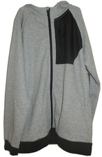 New Boys 2XL 18 Gray Full Zip Hoodie Athletic Works