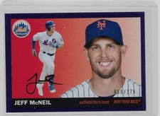 2020 Topps Archives 1955 Topps Purple Border SP JEFF MCNEIL #’d 60/175 NY METS