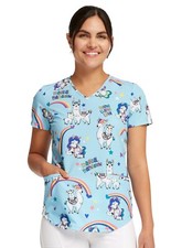 Rainbow Mamas Cherokee Scrubs V Neck Top Style CK637 RBMA