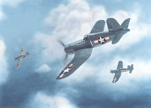 CAPT-BLACKBURN-039-S-BIG-HOG-F4U-by-Jerry-Crandall-PILOT-SIGNED-Aviation-Art