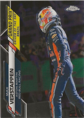2020 Topps Chrome F1 Formula Max Verstappen #173 RC Aston Martin Red Bull