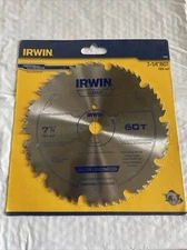 Irwin Classic 11240 60 TPI High Carbon Steel FTG Circular Saw Blade 7-1/4 Dia