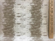 Fabric Stripe Taupe Tan Gray Blurred Stripes Woven Textured Upholstery Sewing