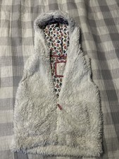 Mini Boden Vest Girl Fur White Size 7/8