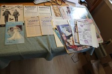 Estate remainder - 4 Annie's Pattern Club booklets, pattern cutouts, etc.