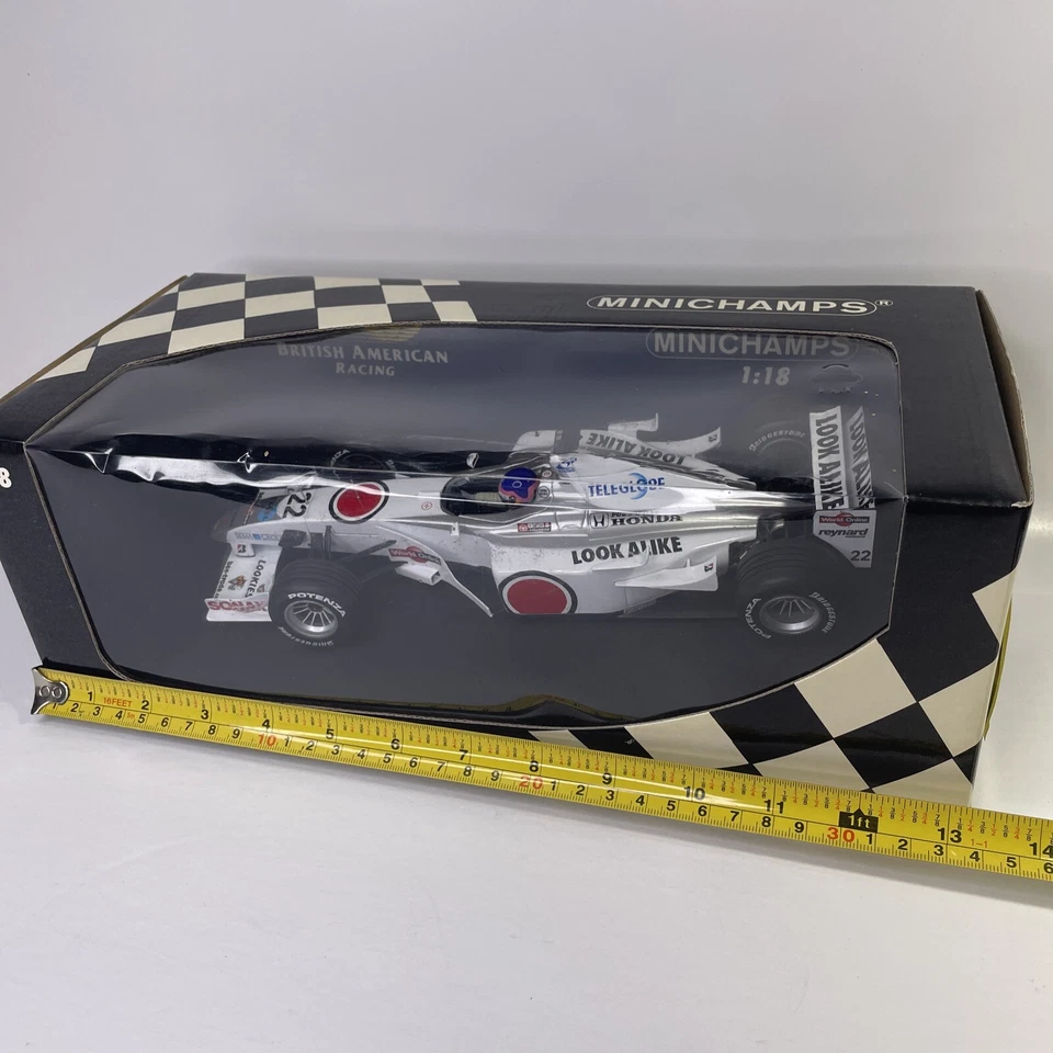 RARO MINICHAMPS 1:18 Jacques Villenueve F1 Honda 2000 Diecast Modelo 180000022 Foto 2 de 4