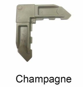 8-Pack White Window Screen Corner Repair Pieces - UV Stabilized Nylon Frame Connectors