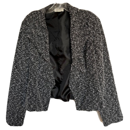 Dress Barn Blazer Jacke schwarz-weiß Langarm Damen Größe L " - Bild 1 von 8