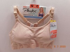 Playtex Nursing Seamless Racerback Crop Wirefree Bra Medium Beige YYCEUS NWT