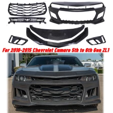 For 2010-2014&2014-2015 Chevy Camaro 5TH to 6th Gen ZL1 Front Bumper Cover Kit