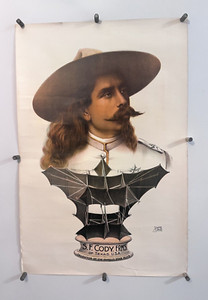 S.F. Cody Inventor Of The War Kite Poster 1890'S Aviator ENTERTAINER ULTRA RARE