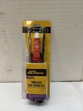 Car Tubeless Tire Repair Plug Kits  6 pc. Rasp Needle Patch Fix Tools Cement Set