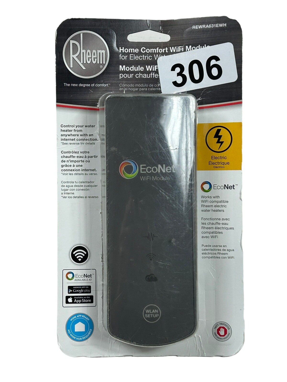 RHEEM Home Comfort WiFi Module for Electric Water Heaters