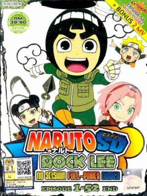 DVD Naruto SD: Rock Lee no Seishun Full-Power Ninden Ep 1-52 End + 2 MV Eng Sub 