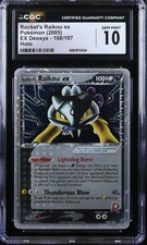 CGC 10 Rocket's Raikou ex 108/107 2005 EX Deoxys Ultra Rare Pokemon Card