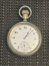 Antique 1918 Model 7 Elgin Pocket Watch 16s 7j grade 291 Swing Case Runs