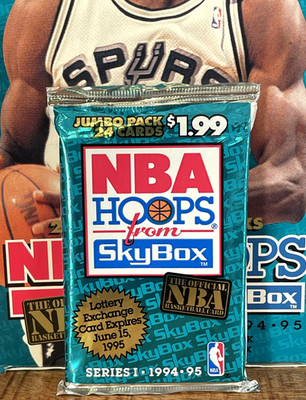 1994-95 NBA HOOPS from SKYBOX (Series 1)   JUMBO PACK 24 Cards RAR PIPPEN OVP 