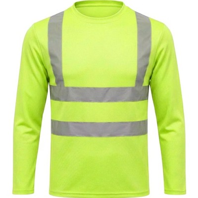 Warnschutz T-Shirt Reflektierend Warnweste Arbeitskleidung Sichtbarkeit Gelb ...