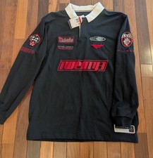 Jordan Essentials Long-Sleeve Rugby Top- Black-HF9323 010- Mens LG NWT