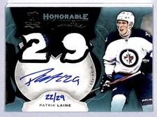 Patrik Laine 2016-17 UD The Cup Honorable Numbers Rookie Auto Patch /29 #HN-PL