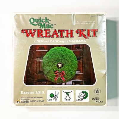 VTG Quick Mac Macrame Wreath Kit, Better Homes & Gardens - Christmas Decor 