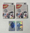 2 Mattel Uno Disney 100 Year Celebration Card Game With 2 Special Foil Card
