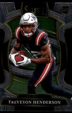 TreVeyon Henderson 2025 Panini Select #78 Patriots Insert ? SEE SCAN! FREE SHIP