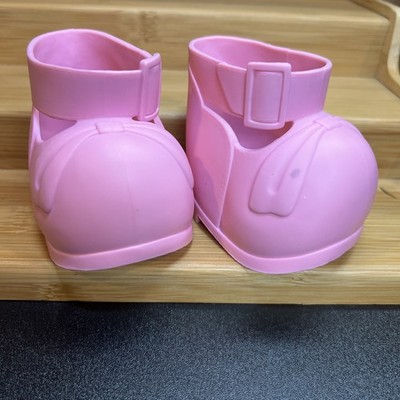 Cabbage Patch Kids Doll Shoes Pink Straps Buckle & Bow CPK