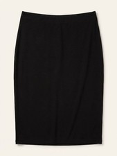 Vertuelle Black Stretch Skirt Sze UK 24 Length 28" Smart Casual Bodycon Midi 101
