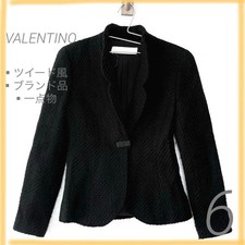 Valentino Suit Dress Size M Unique Item Tweed Jacket Black M Limited Edition VHT