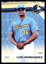 2026 Luis Hernandez Choice Minor League Rookie Card Mrtyle Beach Pelicans. rookie card picture