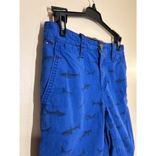 Tommy Hilfiger Junior Graphic Print Cotton Blue Shorts Boys Sz 8
