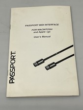 1988 Passport Midi Interface for Macintosh & Apple   gs User's Manual MH-01M