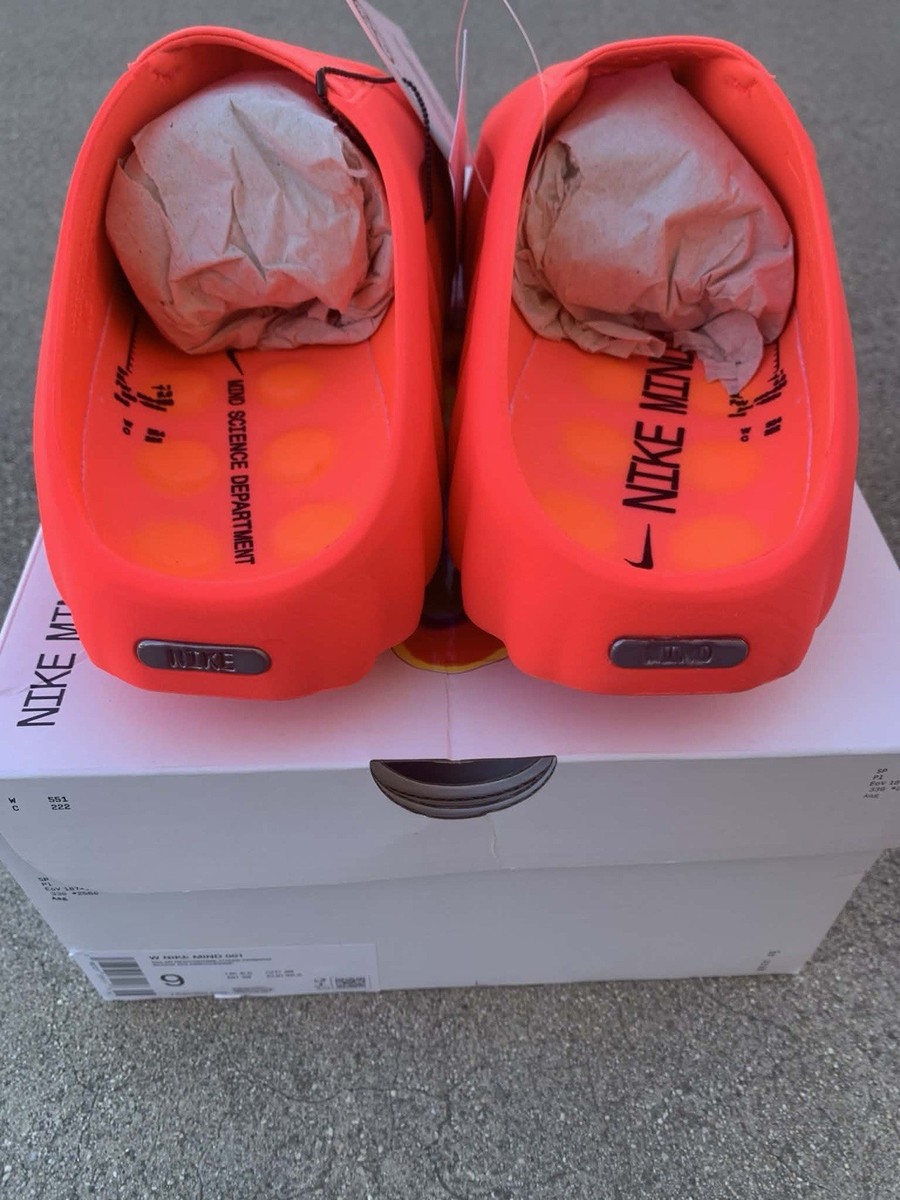 Nike Mind 001 Mules HQ4309-600 Solar Red Hyper Crimson Women's