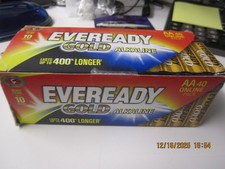 40 pack Eveready GOLD Alkaline AA batteries 0.30 per battery