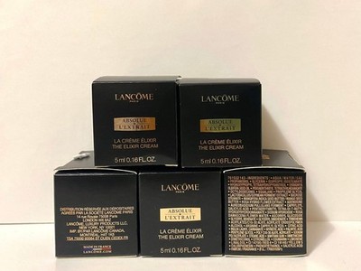 NEW IN BOX Lancome Absolue L'Extrait The Elixir Cream 5 ml x 5 (LOT)