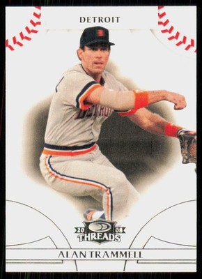 2008 Donruss Threads Alan Trammell Detroit Tigers #26