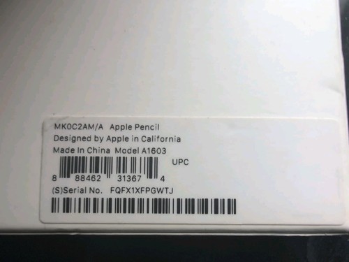 Open Box - Apple Pencil 1st Gen A1603 MK0C2AM/A For iPad 6th - 9th + Pro - Picture 5 of 5