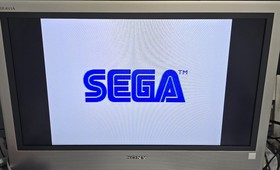 Original Sega Genesis Console Model 1601 + 2 Controllers & Sonic Hedgehog TESTED