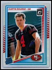 2025 Donruss Optic Kurtis Rourke Rated Rookie Prizm RC #243 49ers QB