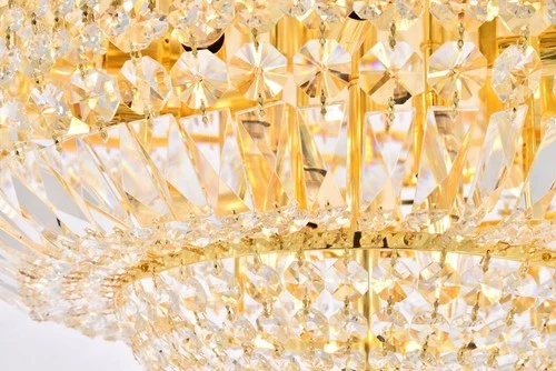 Elegant Lighting Tranquil 24" 12 Light Royal Crystal Flush Mount - Picture 6 of 6