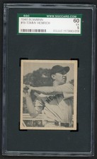 1948 Bowman TOMMY HENRICH ROOKIE New York Yankees #19 SGC 5 EX Condition