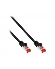 InLine 70er Bulk-Pack Patchkabel S/FTP PiMf Cat.6 250 MHz PVC CCA schwarz Kabel
