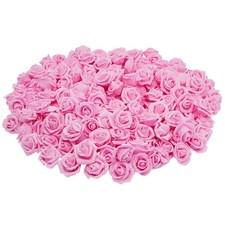 200 PCS Foam Rose Flower Heads DIY Craft Wedding Cake Artificial Bloom 2 Inch
