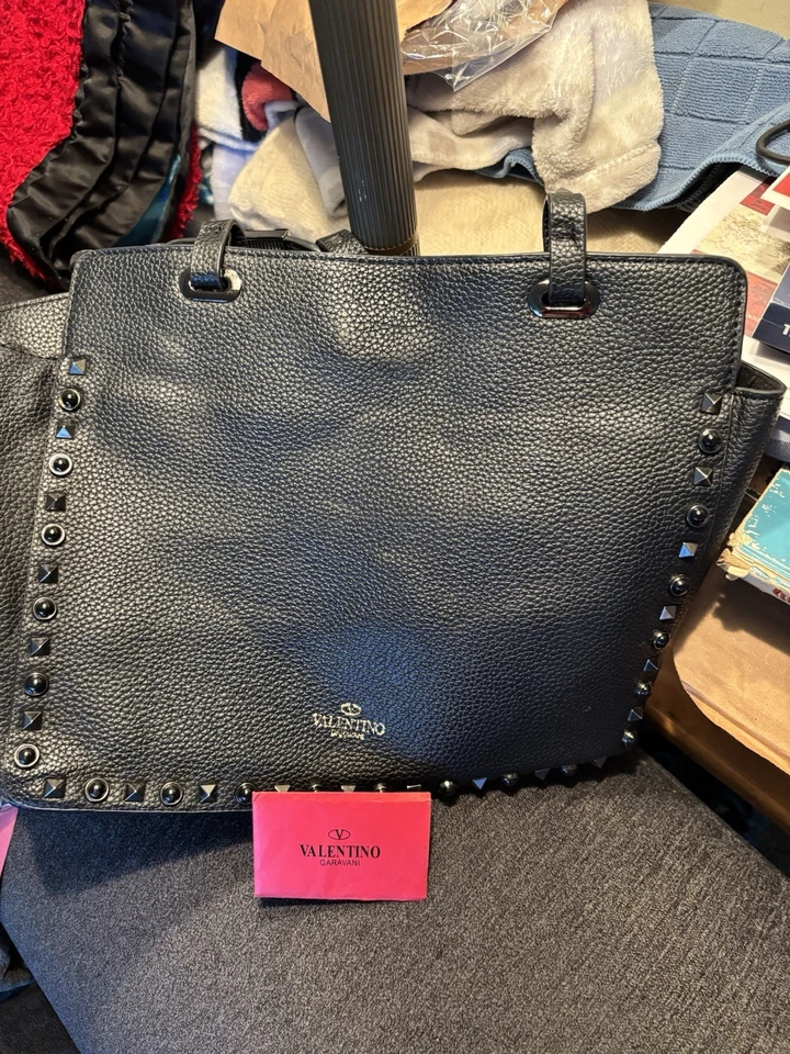 Bolso de Mano Raro Valentino Garavani Rockstud Cuero Tachonado Foto 4 de 4