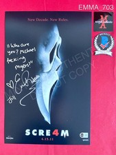 Emma Roberts autographed signed Scream 11x17 photo Beckett COA horror Jill