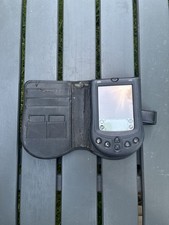 Vintage Palm m105 PDA Handheld Organizer with Leather Case